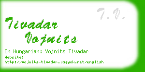 tivadar vojnits business card